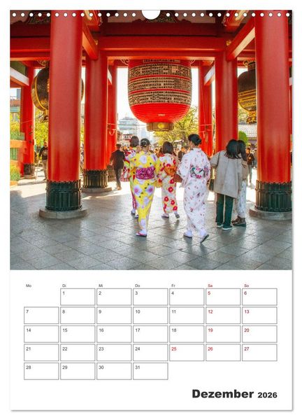 Produktbild: Tokio - Reiseplaner (Wandkalender 2026 DIN A3 hoch), CALVENDO Monatskalender