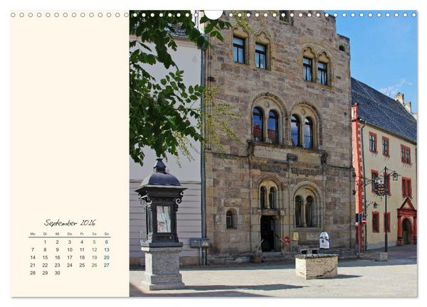 Produktbild: Saalfeld an der Saale &ndash; mein Streifzug durch die historische Altstadt (Wandkalender 2026 DIN A3 quer), CALVENDO Monatskalender