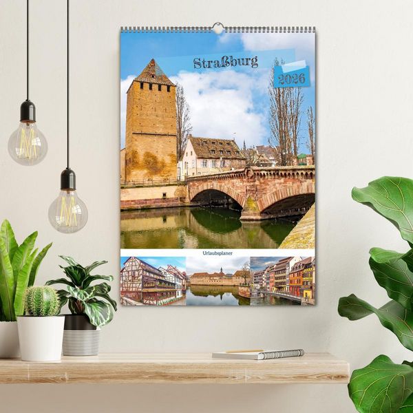 Produktbild: Stra&szlig;burg - Urlaubsplaner (Wandkalender 2026 DIN A2 hoch), CALVENDO Monatskalender