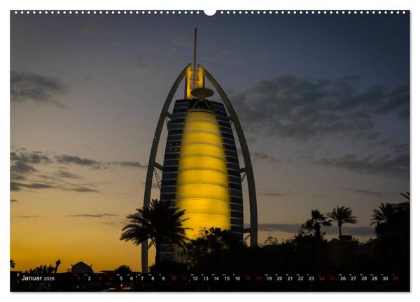 Produktbild: Dubai W&uuml;stenstadt (Wandkalender 2026 DIN A2 quer), CALVENDO Monatskalender