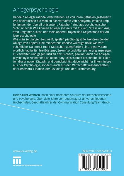 Produktbild: Anlegerpsychologie