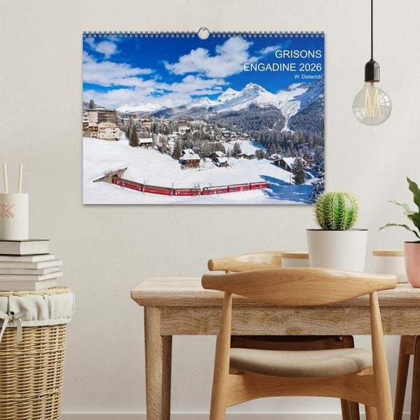 Produktbild: Grisons Engadine 2026 / UK-Version (Wall Calendar 2026 DIN A3 landscape), CALVENDO 12 Month Wall Calendar