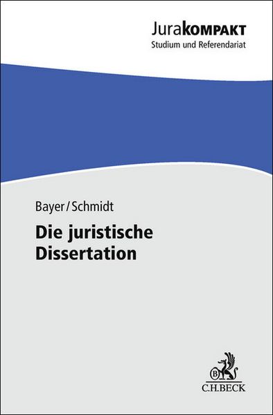 Produktbild: Die juristische Dissertation