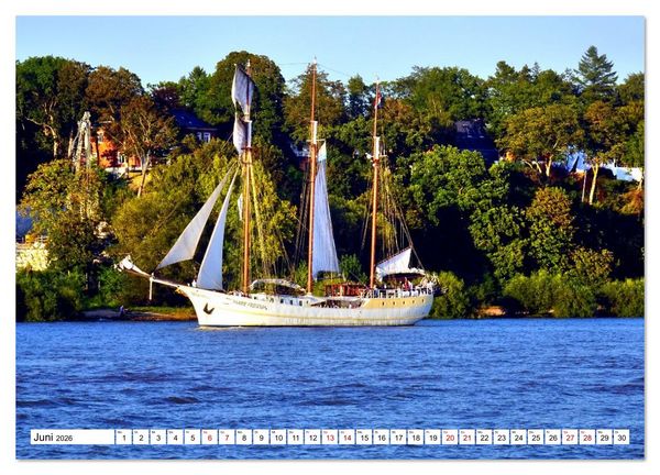 Produktbild: Unter Segeln auf der Elbe (hochwertiger Premium Wandkalender 2026 DIN A2 quer), Kunstdruck in Hochglanz