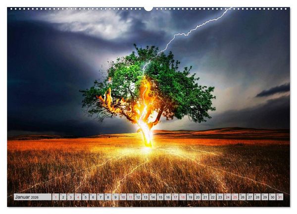 Produktbild: Surrealer Traum (hochwertiger Premium Wandkalender 2026 DIN A2 quer), Kunstdruck in Hochglanz