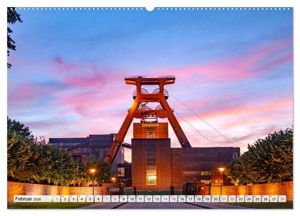 Produktbild: Das Ruhrgebiet bei Nacht (hochwertiger Premium Wandkalender 2026 DIN A2 quer), Kunstdruck in Hochglanz
