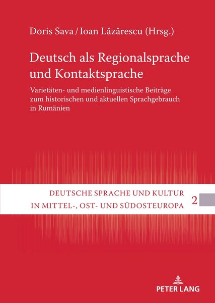 Produktbild: Deutsch als Regionalsprache und Kontaktsprache