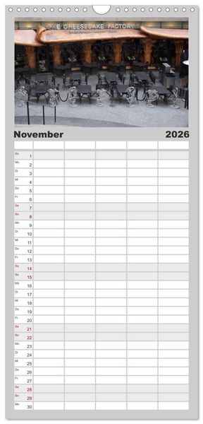 Produktbild: Familienplaner 2026 - beeindruckendes Chicago mit 5 Spalten (Wandkalender, 21 x 45 cm) CALVENDO