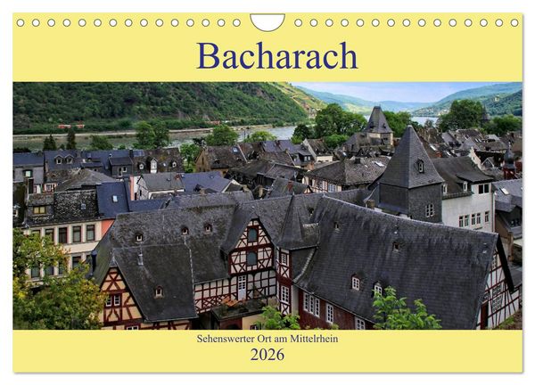 Produktbild: Bacharach - Sehenswerter Ort am Mittelrhein (Wandkalender 2026 DIN A4 quer), CALVENDO Monatskalender