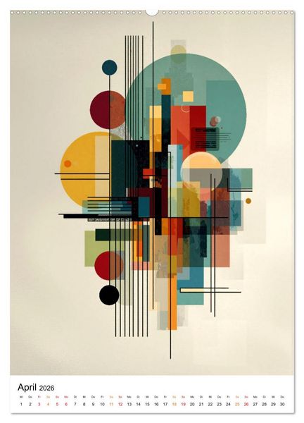 Produktbild: Bauhaus Re:Vision (Wandkalender 2026 DIN A2 hoch), CALVENDO Monatskalender