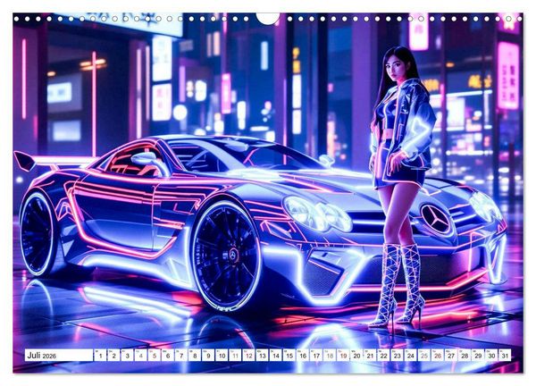 Produktbild: Cars & Girls (Wandkalender 2026 DIN A3 quer), CALVENDO Monatskalender