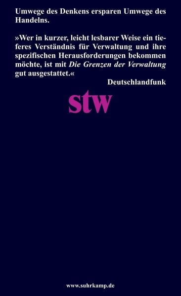 Produktbild: Die Grenzen der Verwaltung
