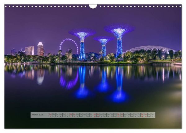 Produktbild: Discover Singapore (Wall Calendar 2026 DIN A3 landscape), CALVENDO 12 Month Wall Calendar