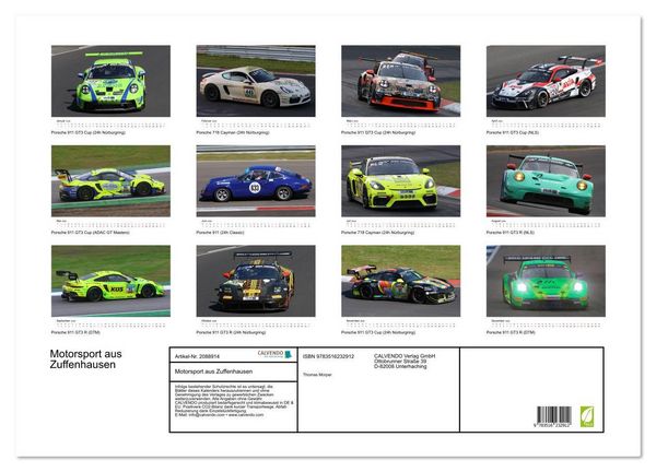 Produktbild: Motorsport aus Zuffenhausen (Wandkalender 2026 DIN A2 quer), CALVENDO Monatskalender