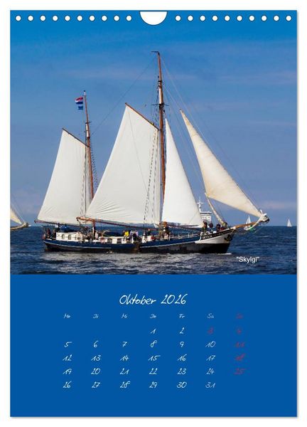Produktbild: Unter Segeln (Wandkalender 2026 DIN A4 hoch), CALVENDO Monatskalender