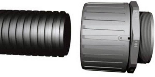 Produktbild: HellermannTyton 166-22203 HG16-90-M20 Schlauchverschraubung Schwarz M20 16.70mm 1St.