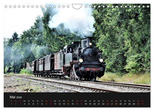 Produktbild: Dampflok-Nostalgie - 2026 schwergewichtige Lokomotiven (Wandkalender 2026 DIN A4 quer), CALVENDO Monatskalender