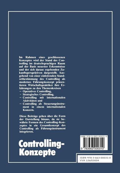 Produktbild: Controlling-Konzepte