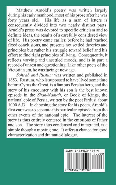 Produktbild: Sohrab and Rustum, and Other Poems