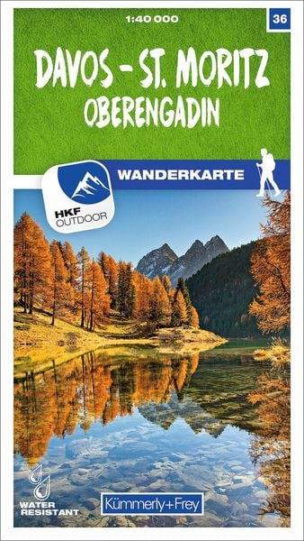Produktbild: Davos - St. Moritz / Oberengadin 36 Wanderkarte 1:40 000 matt laminiert