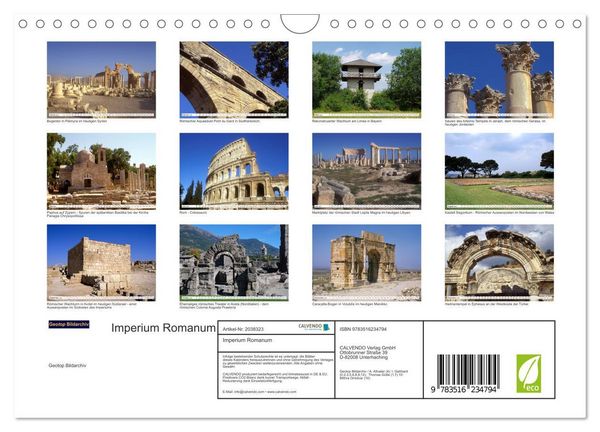 Produktbild: Imperium Romanum (Wandkalender 2026 DIN A4 quer), CALVENDO Monatskalender