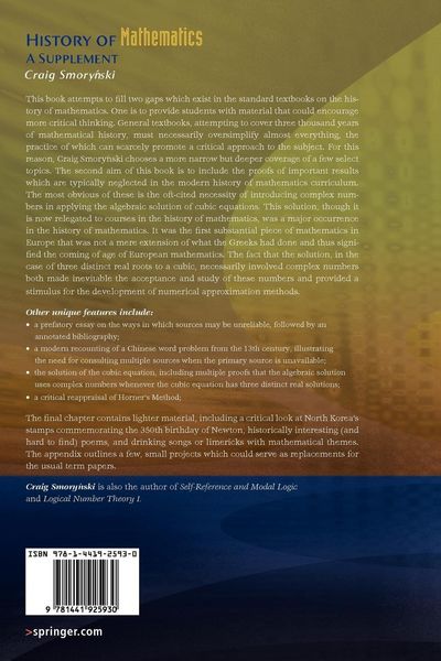 Produktbild: History of Mathematics