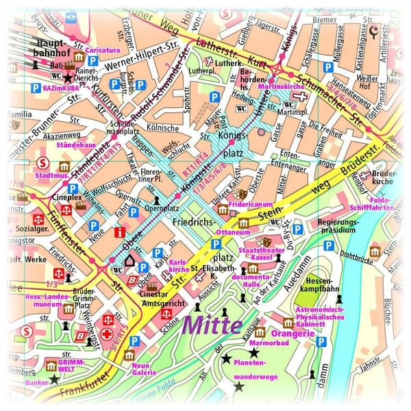 Produktbild: Kassel. Stadtplan 1:14 000