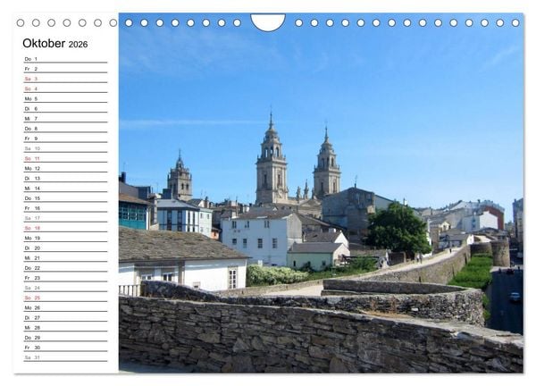 Produktbild: Jakobsweg - Camino Primitivo (Wandkalender 2026 DIN A4 quer), CALVENDO Monatskalender