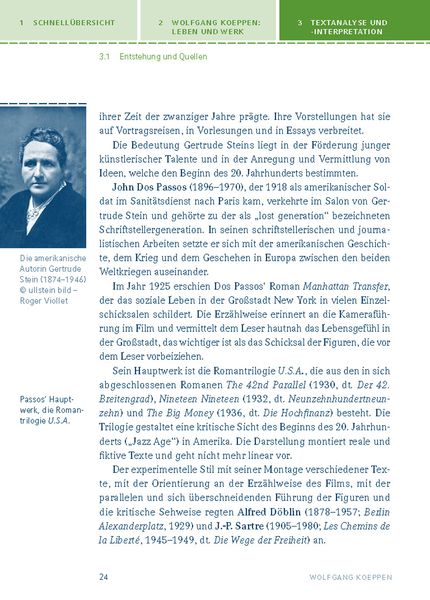 Wolfgang Koeppen Tauben Im Gras Tauben im Gras von Wolfgang Koeppen. - Geschichte Schulbuch - 978-3