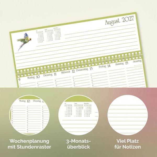 Produktbild: Naturzauber Tischquerkalender 2027