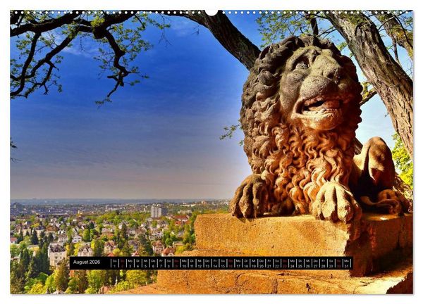 Produktbild: Wiesbaden Aquis Mattiacis (hochwertiger Premium Wandkalender 2026 DIN A2 quer), Kunstdruck in Hochglanz