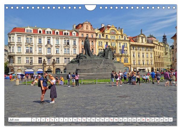 Produktbild: Prag &ndash; Ein perfekter Sommertag in der Goldenen Stadt (Wandkalender 2026 DIN A4 quer), CALVENDO Monatskalender