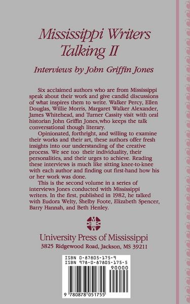 Produktbild: Mississippi Writers Talking II