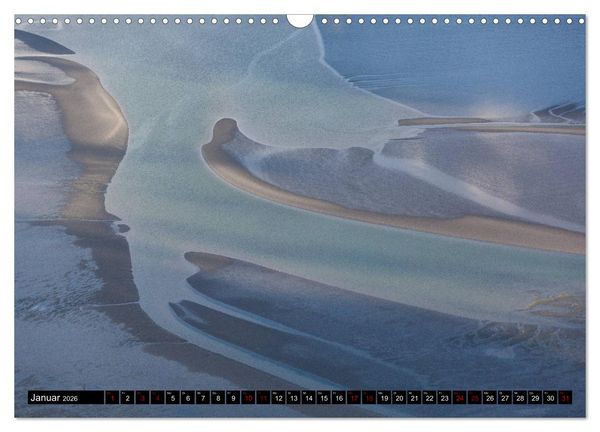 Produktbild: Das Wattenmeer von oben (Wandkalender 2026 DIN A3 quer), CALVENDO Monatskalender