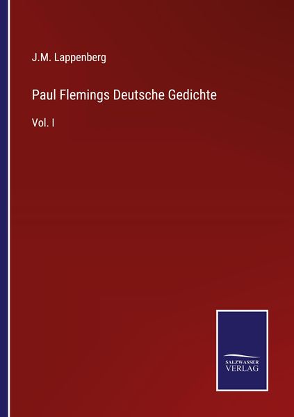 Produktbild: Paul Flemings Deutsche Gedichte
