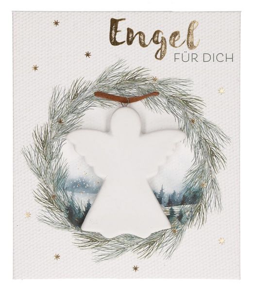 Produktbild: Anh&auml;nger aus Porzellan - Engel f&uuml;r dich
