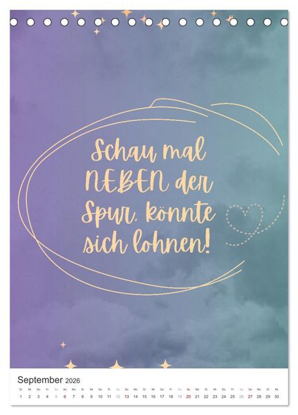Produktbild: Freudvoll durchs Jahr! (Tischkalender 2026 DIN A5 hoch), CALVENDO Monatskalender
