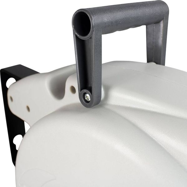 Produktbild: AS Schwabe 12645 Wandkabeltrommel 20m Schwarz Schutzkontakt-Winkelstecker, Frankreich-Stecker