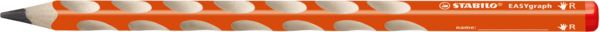 Produktbild: STABILO Ergonomischer Dreikant-Bleistift f&uuml;r Rechtsh&auml;nder -   EASYgraph in orange - Einzelstift - H&auml;rtegrad HB