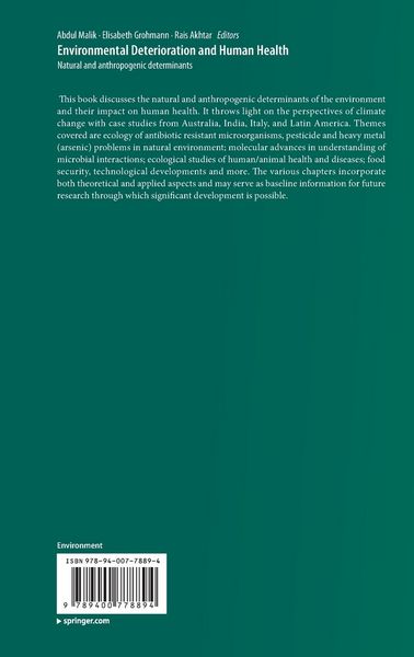 Produktbild: Environmental Deterioration and Human Health