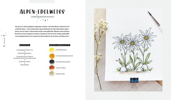 Produktbild: Watercolor &ndash; Florale Motive around the world: von heimisch bis exotisch