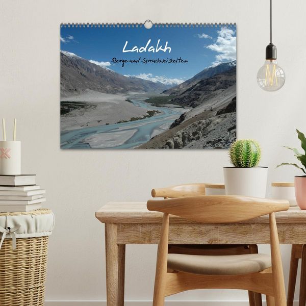 Produktbild: Ladakh, Berge und Spruchweisheiten (Wandkalender 2026 DIN A3 quer), CALVENDO Monatskalender