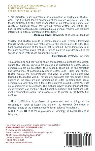 Produktbild: Elite Foundations of Liberal Democracy