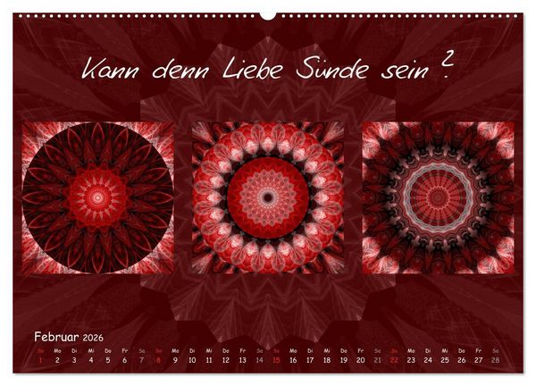 Produktbild: Mandala Trilogien (hochwertiger Premium Wandkalender 2026 DIN A2 quer), Kunstdruck in Hochglanz