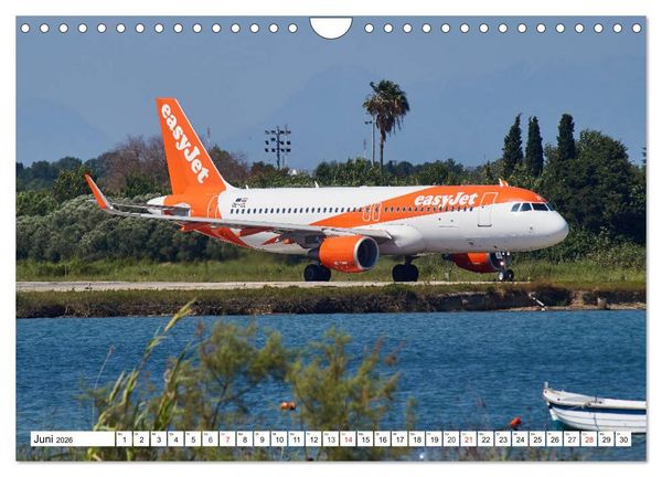Produktbild: Flugzeuge auf Korfu (Wandkalender 2026 DIN A4 quer), CALVENDO Monatskalender
