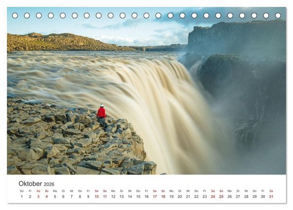 Produktbild: Sommer in Island (Tischkalender 2026 DIN A5 quer), CALVENDO Monatskalender