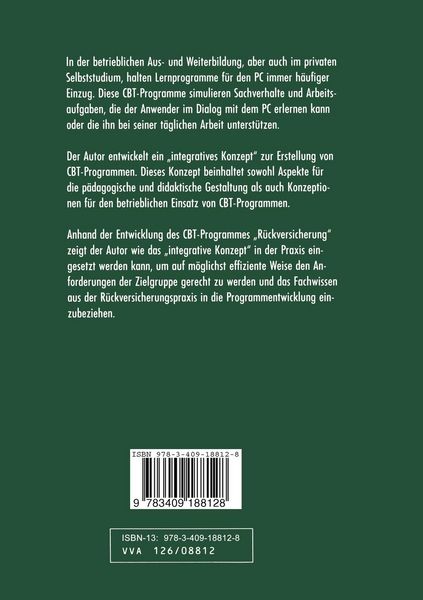 Produktbild: Ein integratives Konzept zur Erstellung von Computer-Based-Training-Programmen