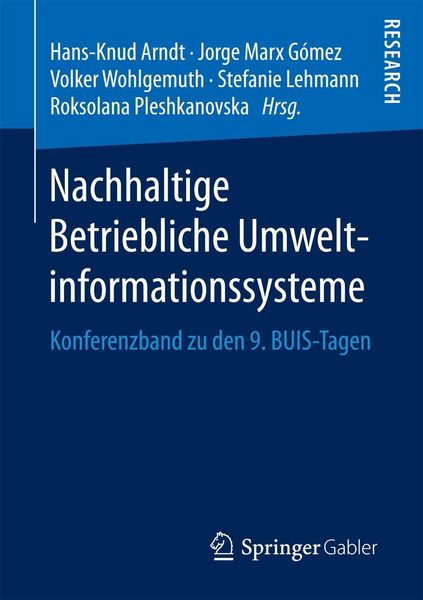 Produktbild: Nachhaltige Betriebliche Umweltinformationssysteme