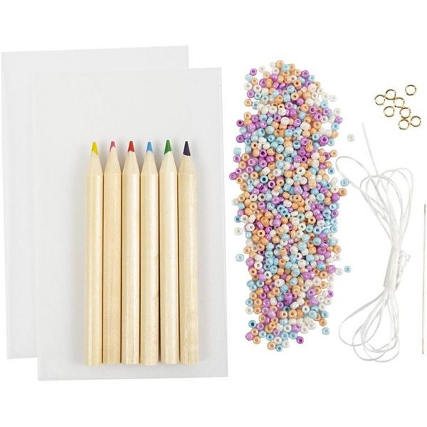 Produktbild: Creativ Company DIY Sets Beads Mini Kreativ Set Schmuck, Armb&auml;nder aus Schrumpffolie, Kreativ Box