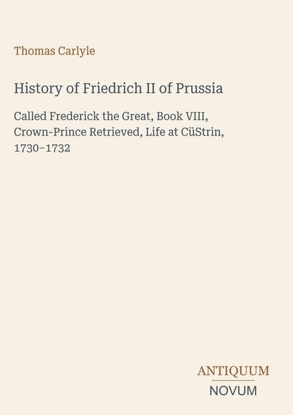 Produktbild: History of Friedrich II of Prussia